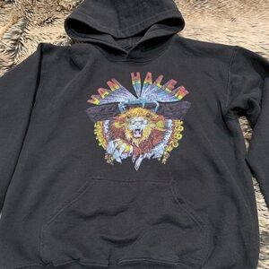 Van Halen 1982 lion black hoodie Size S